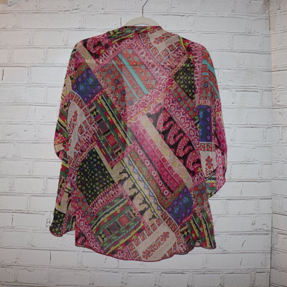 Boho Print Cardigan – Rue21 – Colorful Pattern – Small - Picture 5 of 5